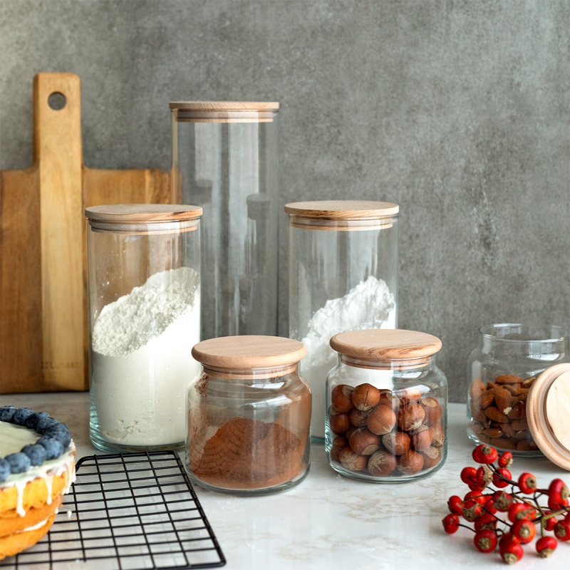Steklena posoda s pokrovom 0,6 l | Basic Kitchen Lunasol