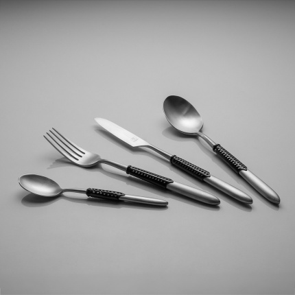 Set jedilnega pribora 24 kosov | Gaya Exeter Black Sleeve