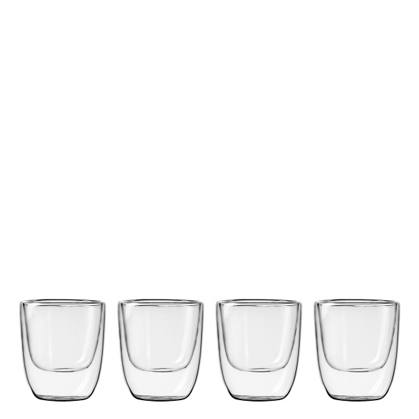 Kozarec BASIC Glas Double Wall 250 ml - set 4 kosov