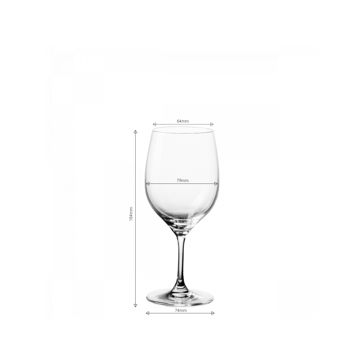 Kozarci za belo vino 310 ml komplet 4 kosov - Anno Glas Lunasol META Glass
