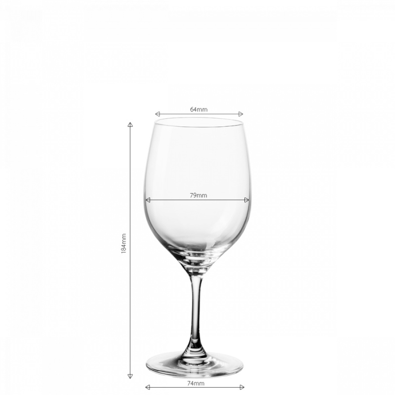 Kozarci za belo vino 310 ml komplet 4 kosov - Anno Glas Lunasol META Glass