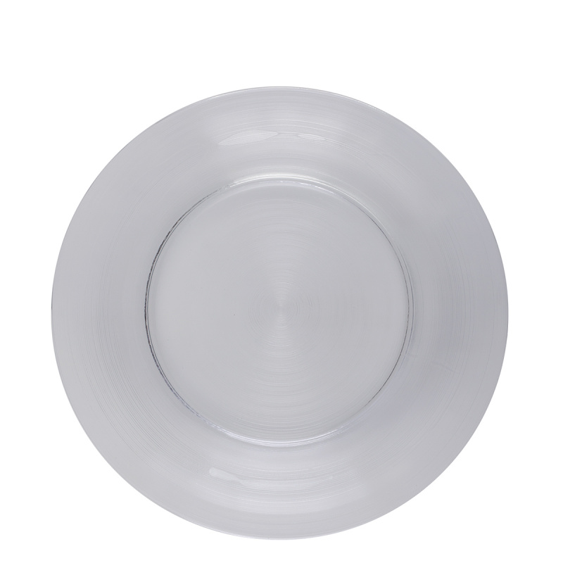 Plitev krožnik 30 cm komplet 4 kosi - Basic Chic Glas