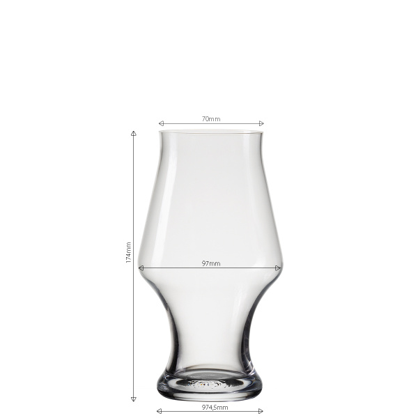 Kozarci za pivo 500 ml komplet 4 kosi - Univers Glas Lunasol