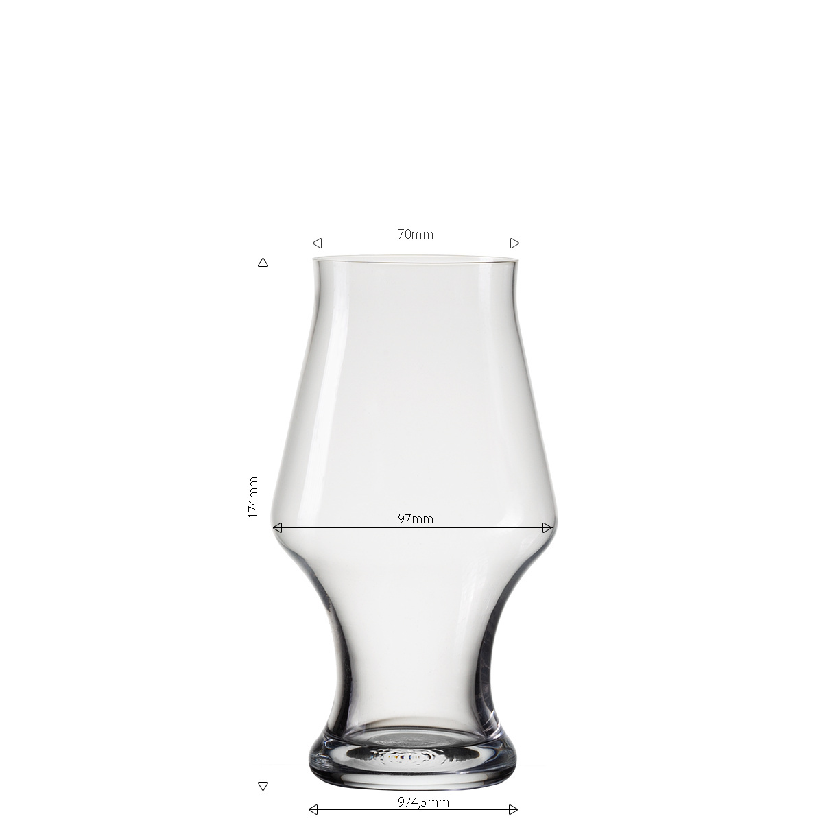 Kozarci za pivo 500 ml komplet 4 kosi - Univers Glas Lunasol