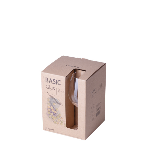 Kozarci za belo vino 280 ml komplet 4 kosov - BASIC Glas Lunasol META Glass