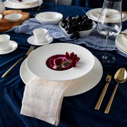 Globok krožnik gourmet 23,5 cm - Premium Platinum Line