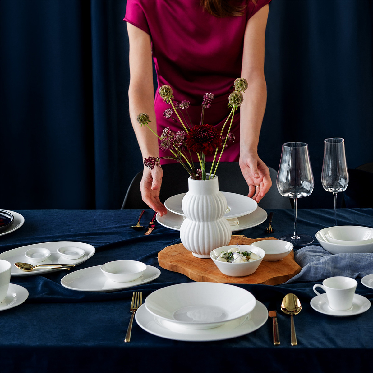 Porcelanasti set 19 kosov – Premium Platinum Line