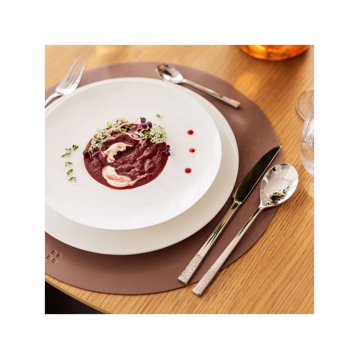 Globok krožnik gourmet 23,5 cm - Premium Platinum Line