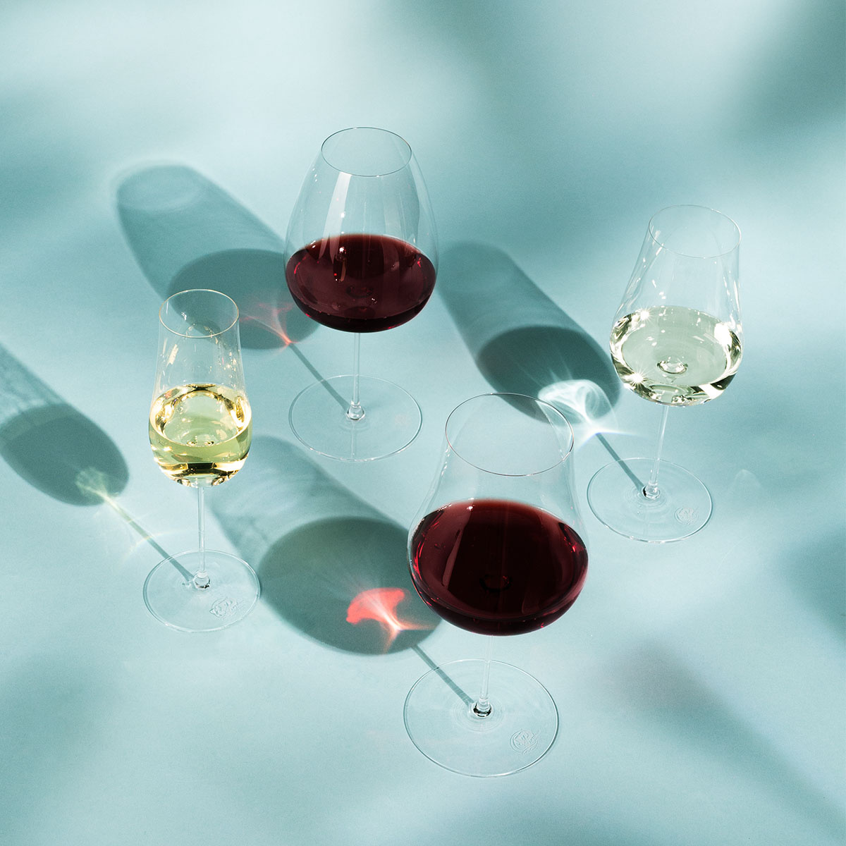Kozarci za belo vino 400 ml komplet 2 kosa – Green Wave Platinum Line Lunasol II