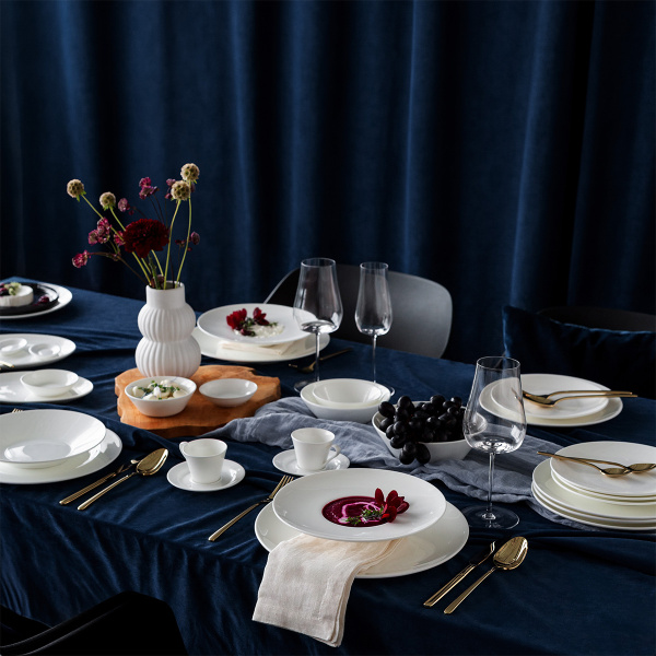 Globok krožnik gourmet 23,5 cm - Premium Platinum Line