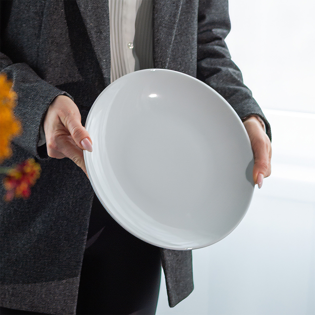 Plitev krožnik 28 cm Chic Weiss | Lunasol