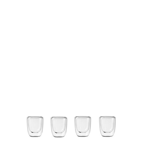 Kozarec BASIC Glas Double Wall 70 ml - set 4 kosov