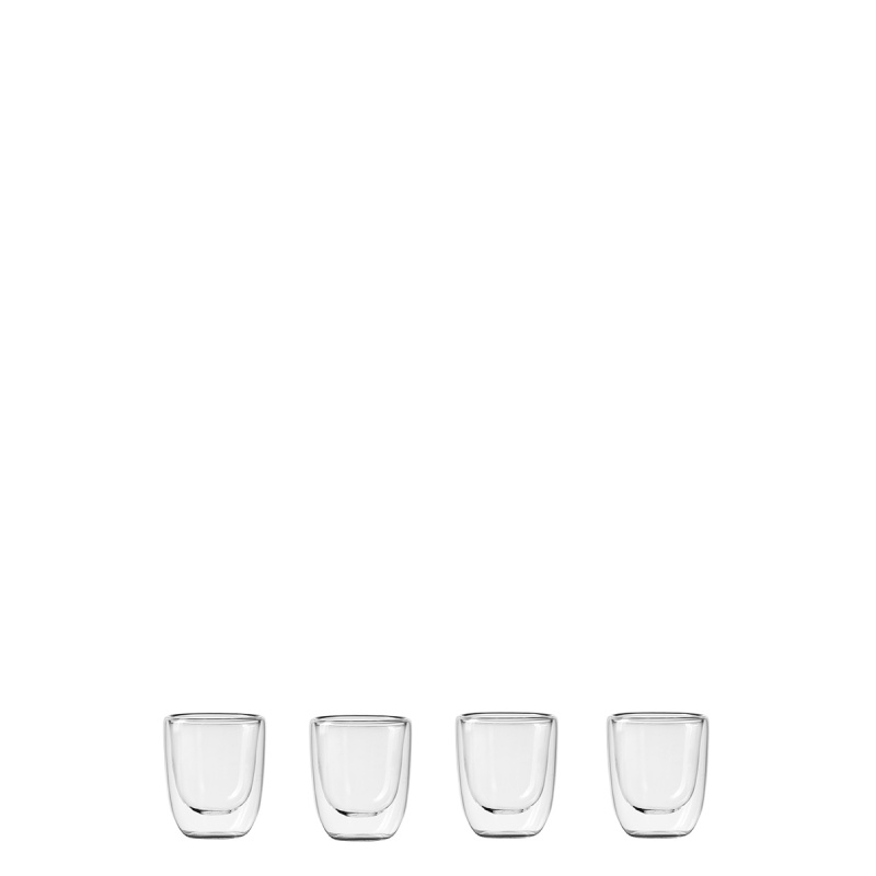 Kozarec BASIC Glas Double Wall 70 ml - set 4 kosov