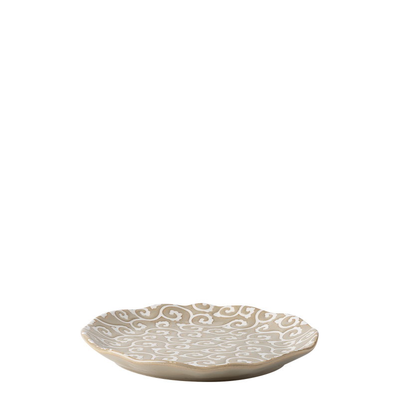 Plitev krožnik Wavy 20,5 cm | Levante Pearl