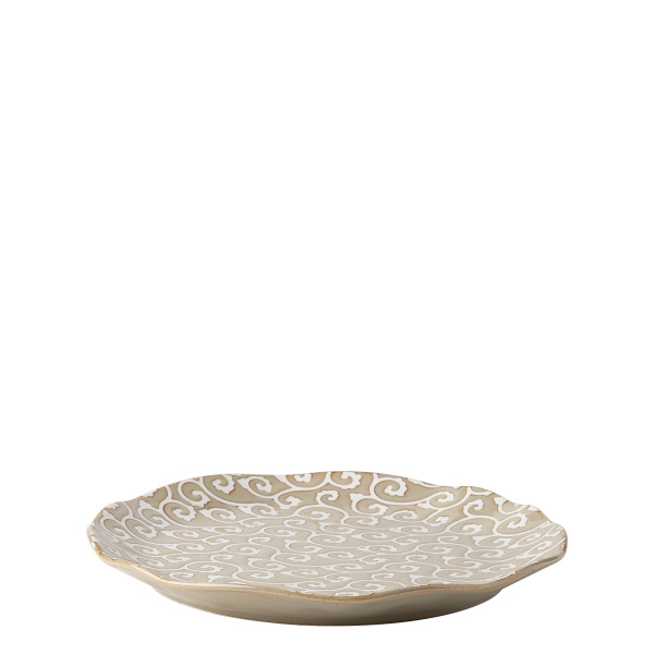 Plitev krožnik Wavy 25 cm | Levante Pearl