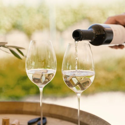 Kozarci za belo vino 280 ml set 2 kosa - FLOW Glas Platinum Line