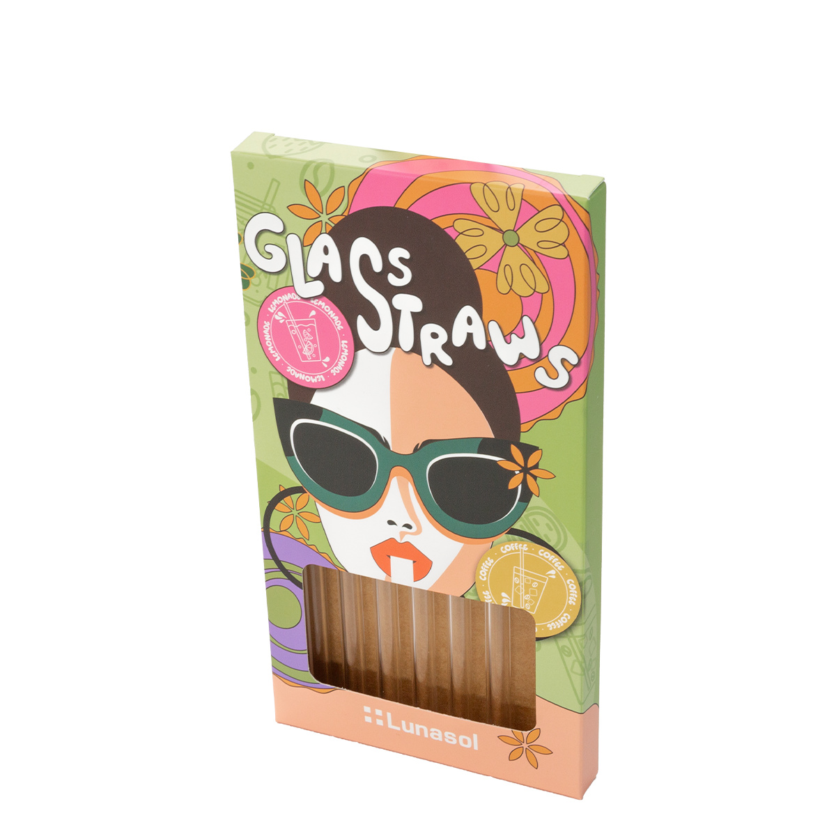 Set 6 ravnih slamic za pitje