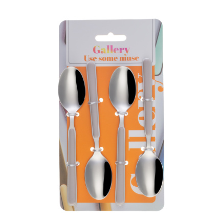 Set 4 žličk za kavo - Gallery bež