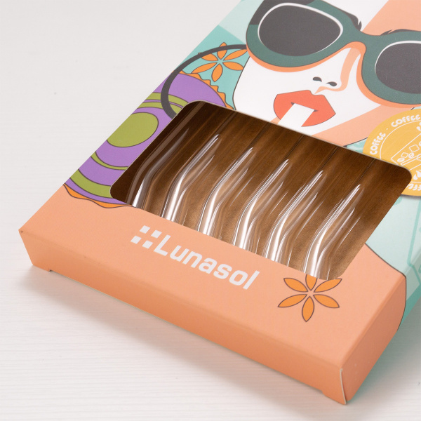 Upognjena slamica za pitje komplet 6 kos