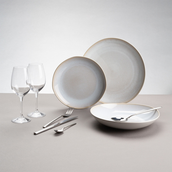 Komplet keramičnih krožnikov 12 kosov – Elements North Organic