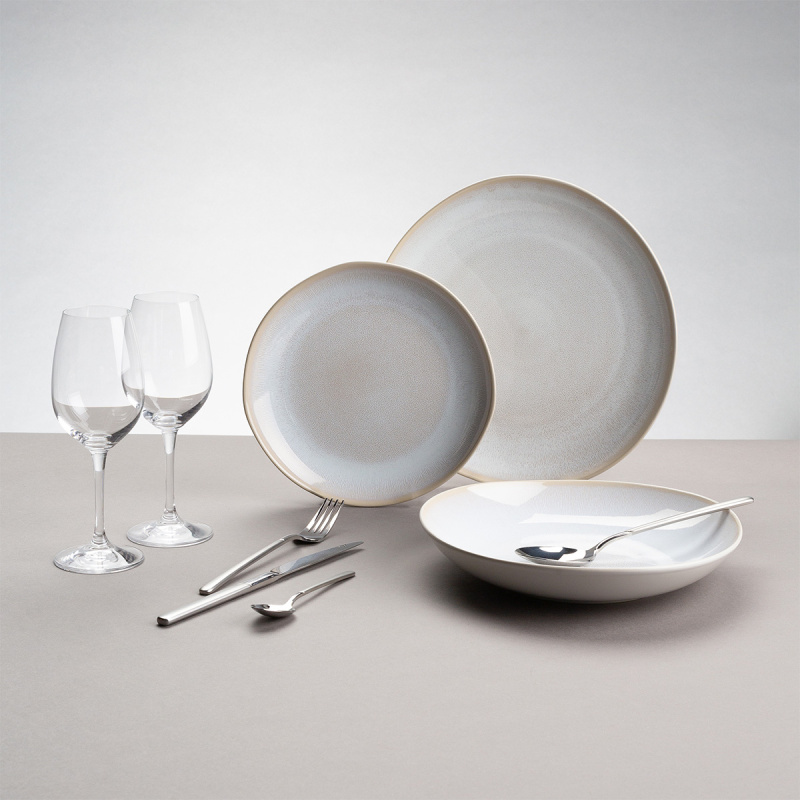 Komplet keramičnih krožnikov 12 kosov – Elements North Organic