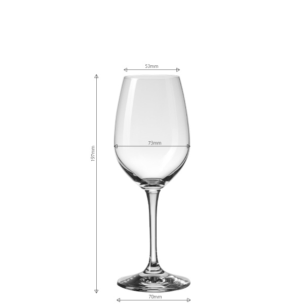 Kozarci za belo vino 280 ml komplet 4 kosov - BASIC Glas Lunasol META Glass