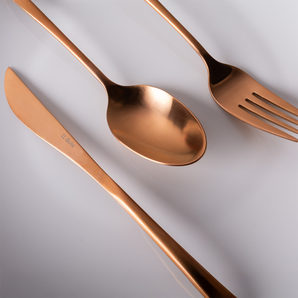 Komplet jedilnega pribora 16 kosov Vivo rose gold | Sola