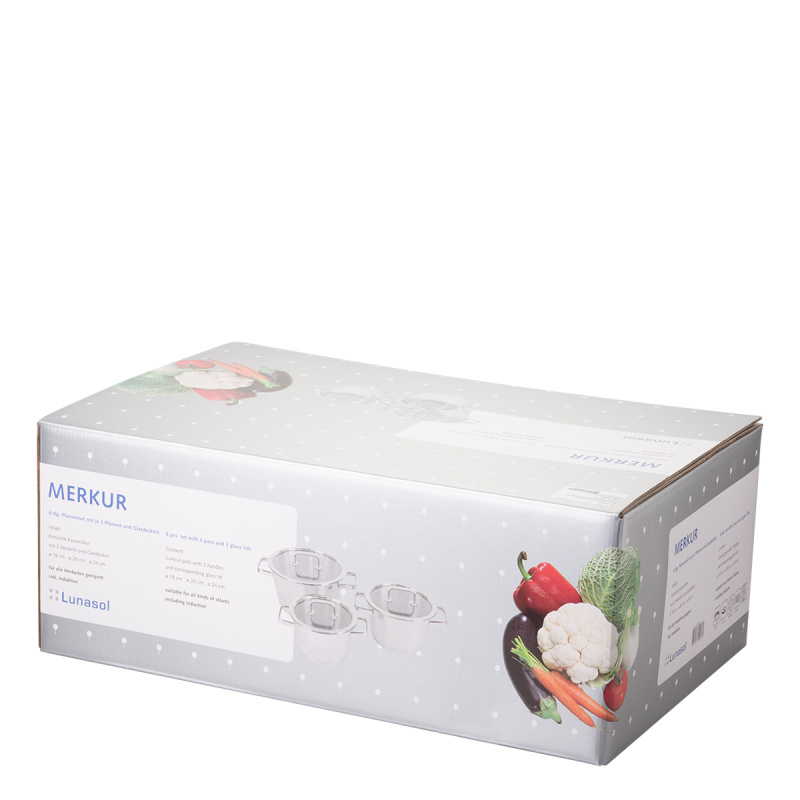 Set posode 6 delni - Merkur Lunasol
