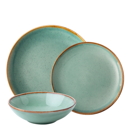 Porcelanasti set 12 kosov | Gaya Sand turkizna