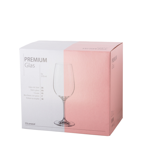 Kozarci Rioja / Tempranillo 570 ml komplet 6 kosov - Premium Glas Crystal