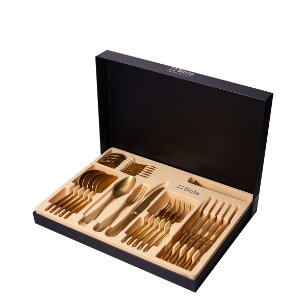 Set jedilnega pribora 30 kosov | Baguette Vintage Gold
