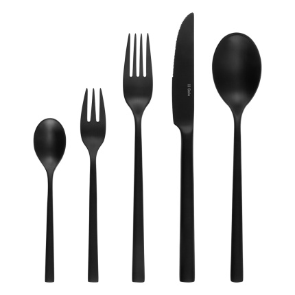 Set jedilnega pribora 30 kosov Living črn | Sola Premium
