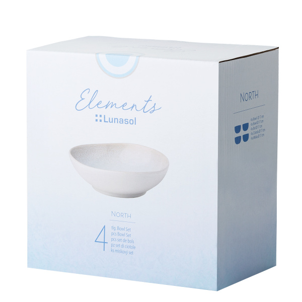 Komplet keramičnih skled 4 kosi – Elements North Organic