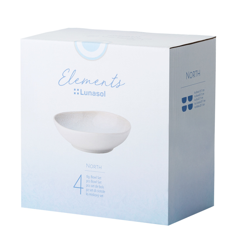 Komplet keramičnih skled 4 kosi – Elements North Organic