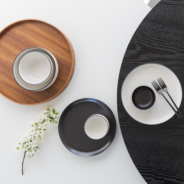 Skledica 11 cm | Elements Yin & Yang white