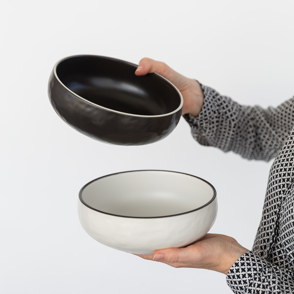 Skleda 19,3 cm | Elements Yin & Yang white