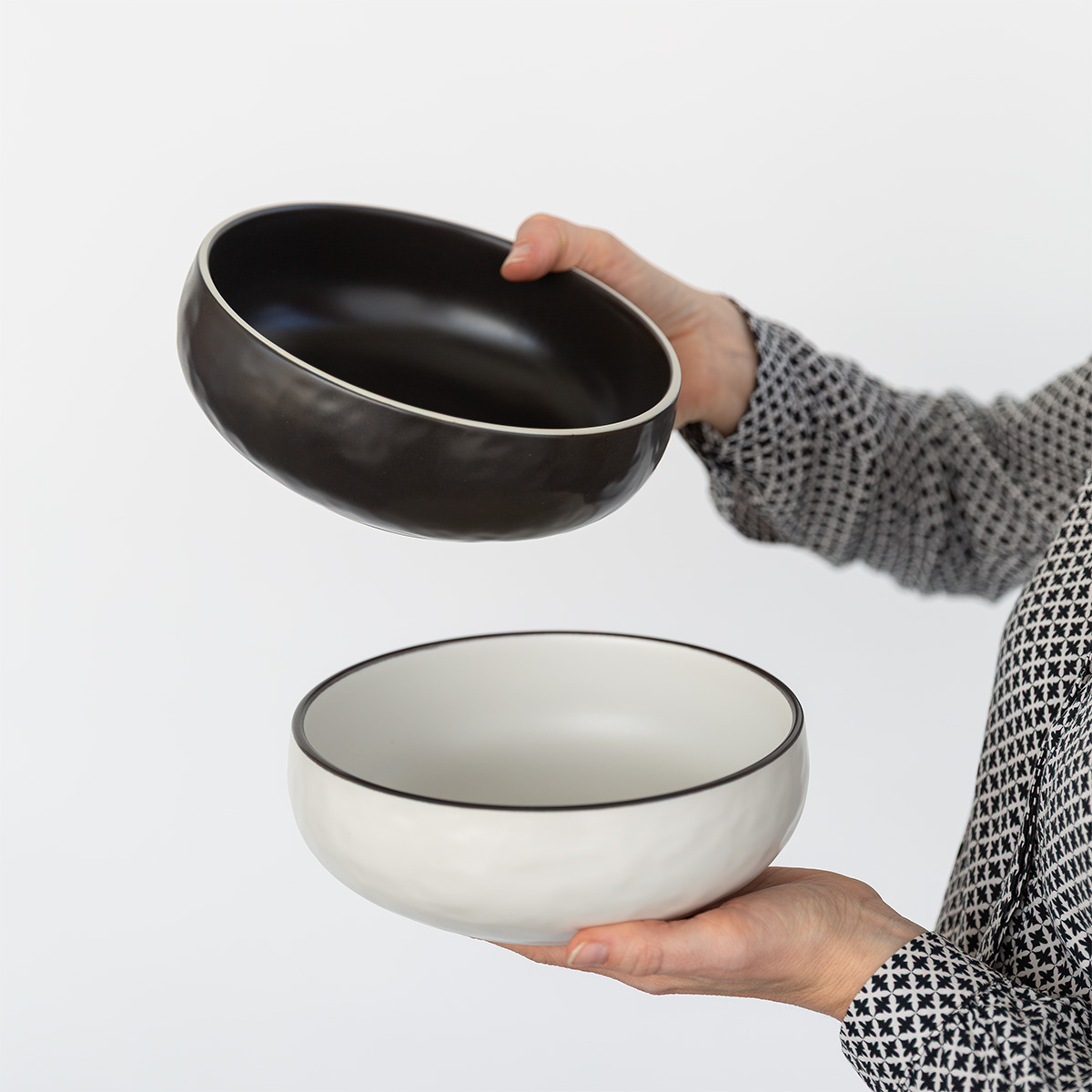 Skleda 19,3 cm | Elements Yin & Yang white