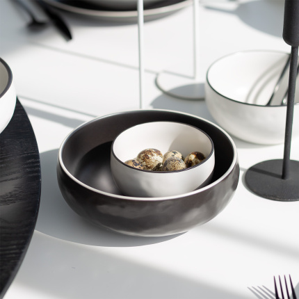 Skledica 11 cm | Elements Yin & Yang white