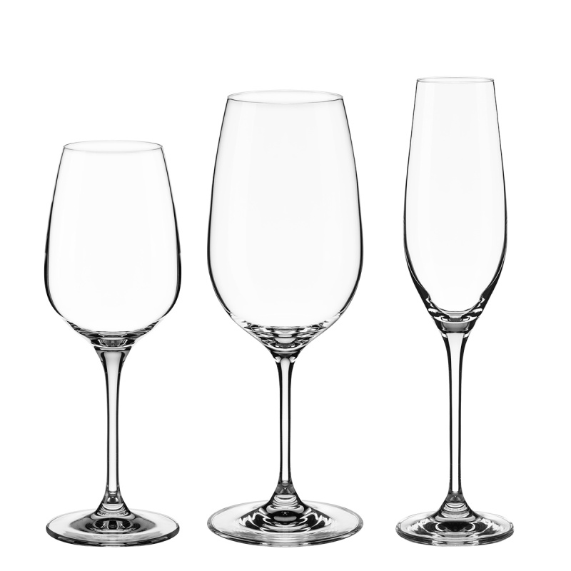 Začetni komplet kozarcev za dom 18 kosov – Premium Glas Crystal