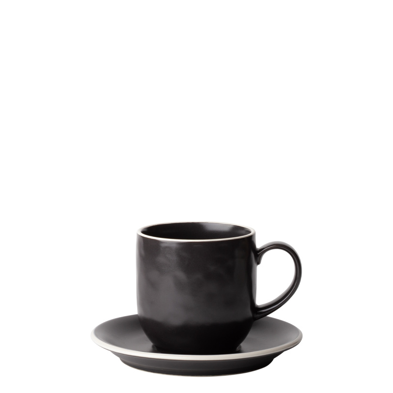 Komplet skodelic 12 kosov | Elements Yin & Yang black
