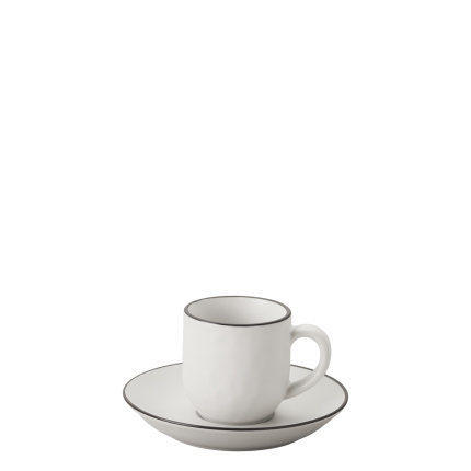 Mokka set 12 kosov | Elements Yin & Yang white