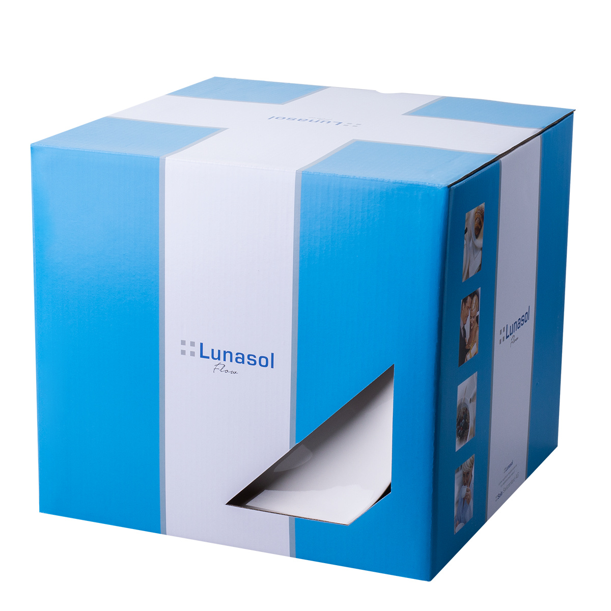 Porcelanasti set 28 kosov Flow bel | Lunasol
