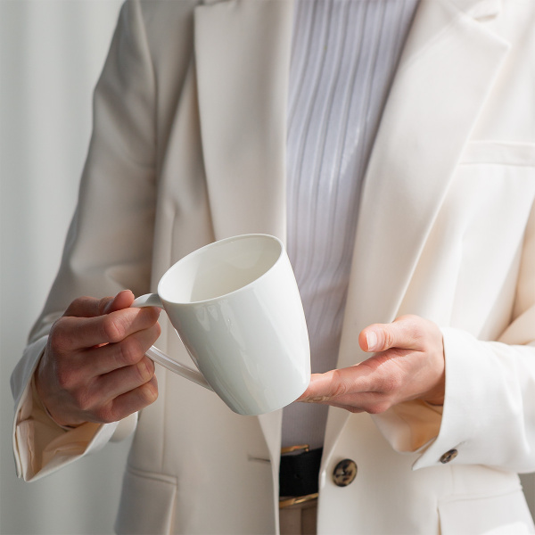 Porcelanasti set 28 kosov Flow bel | Lunasol