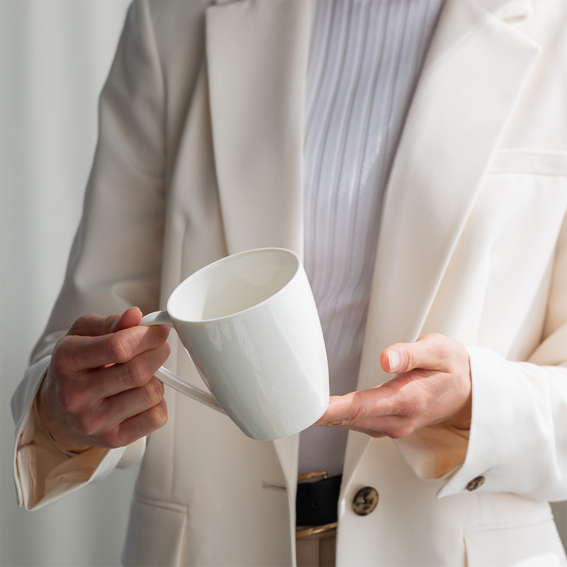 Porcelanasti set 28 kosov Flow bel | Lunasol