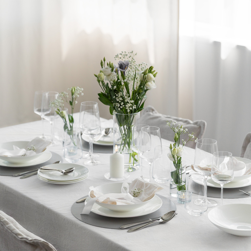 Začetni set posode 60 kosov | Premium Platinum silver