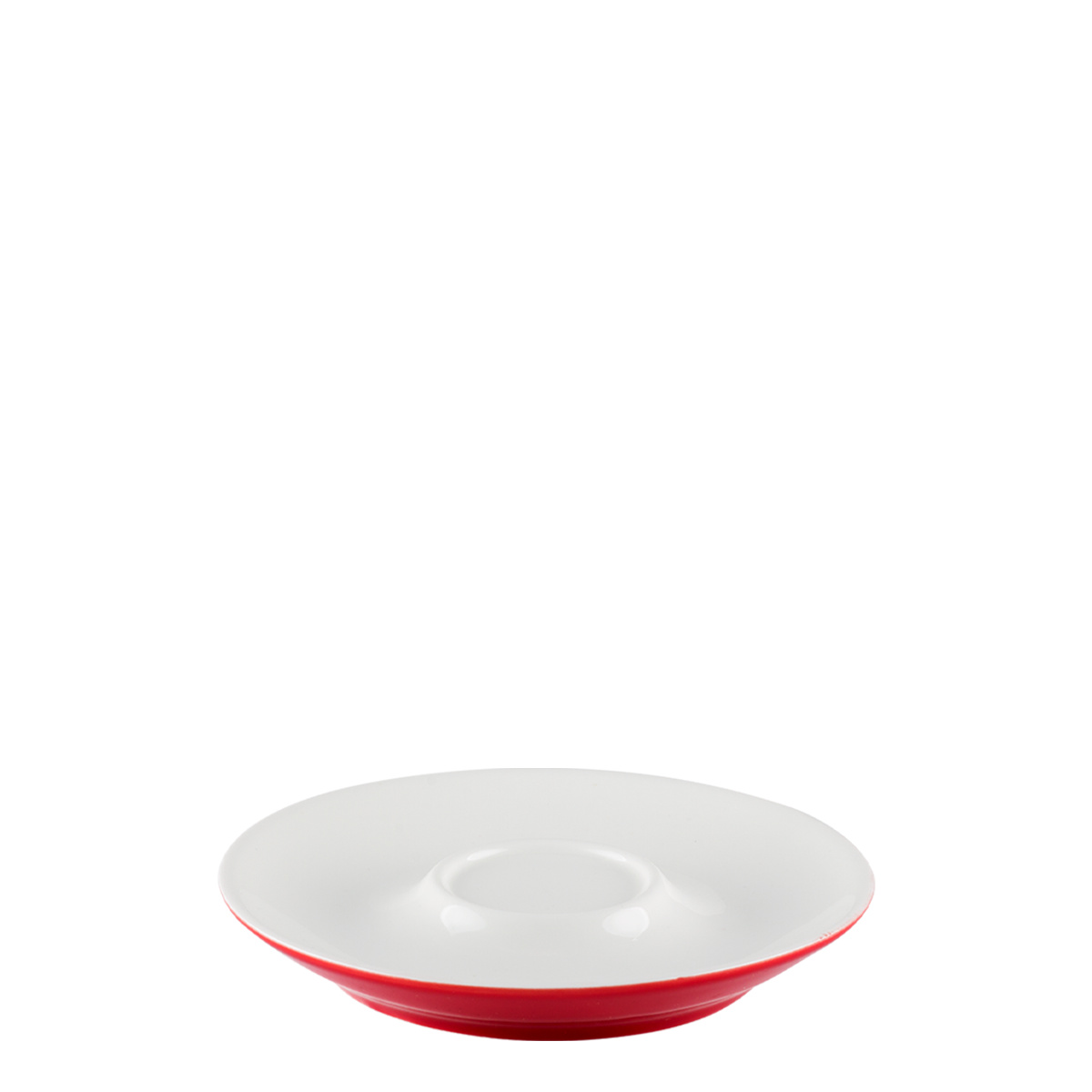 Krožniček za kavo/čaj rdeč 15 cm – RGB