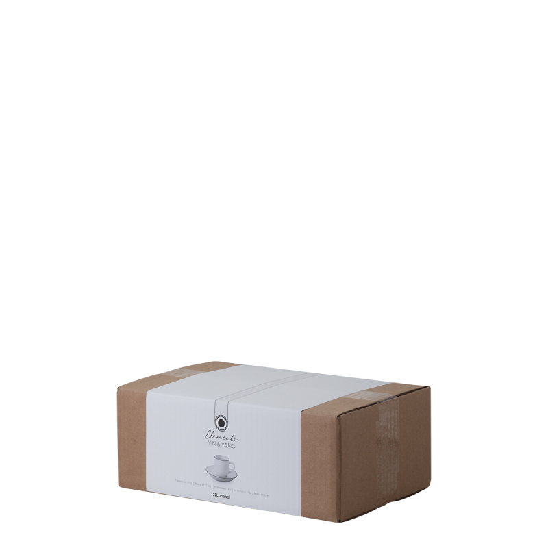 Mokka set 12 kosov | Elements Yin & Yang white