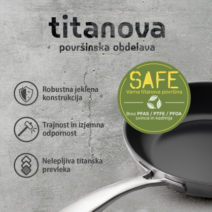 Titanova ponev ø 24 cm | Sirius Terra Multi-layer