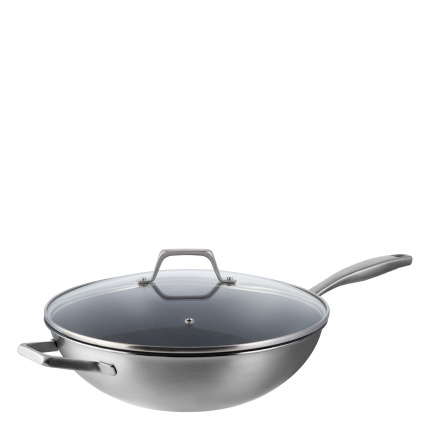 Wok s stekleno pokrovko ø 30 cm | Sirius Terra