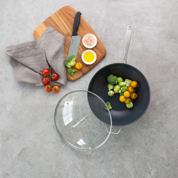 Wok s stekleno pokrovko ø 30 cm | Sirius Terra